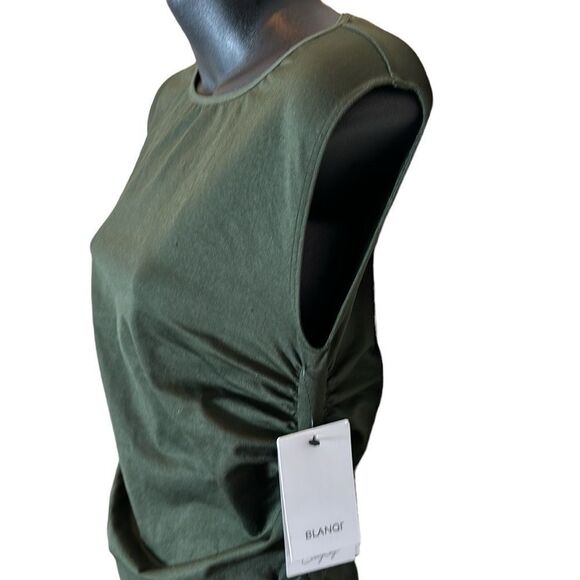 Blanqi everyday essentials sleeveless dress green new medium/large maternity - Picture 4 of 10
